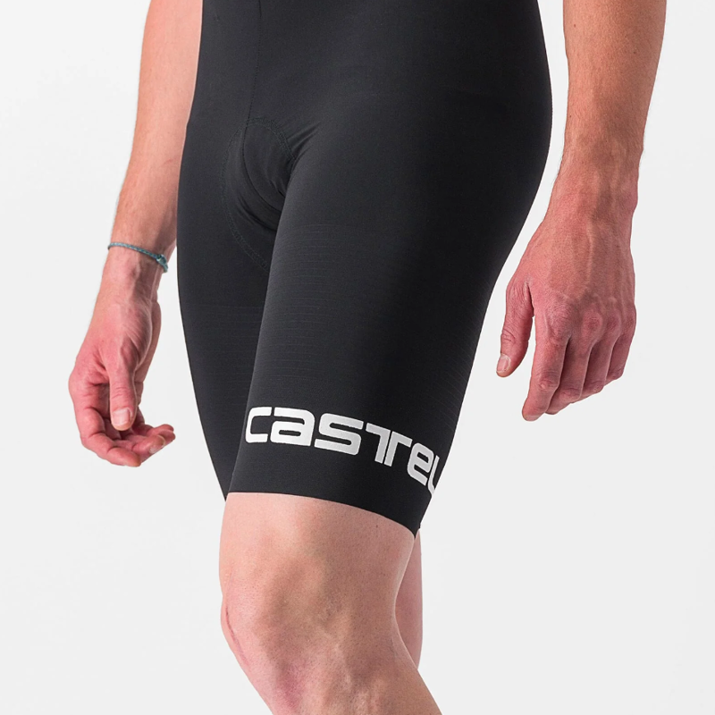 Castelli Premio Black Bib Shorts Ltd Edition in Black/White-1